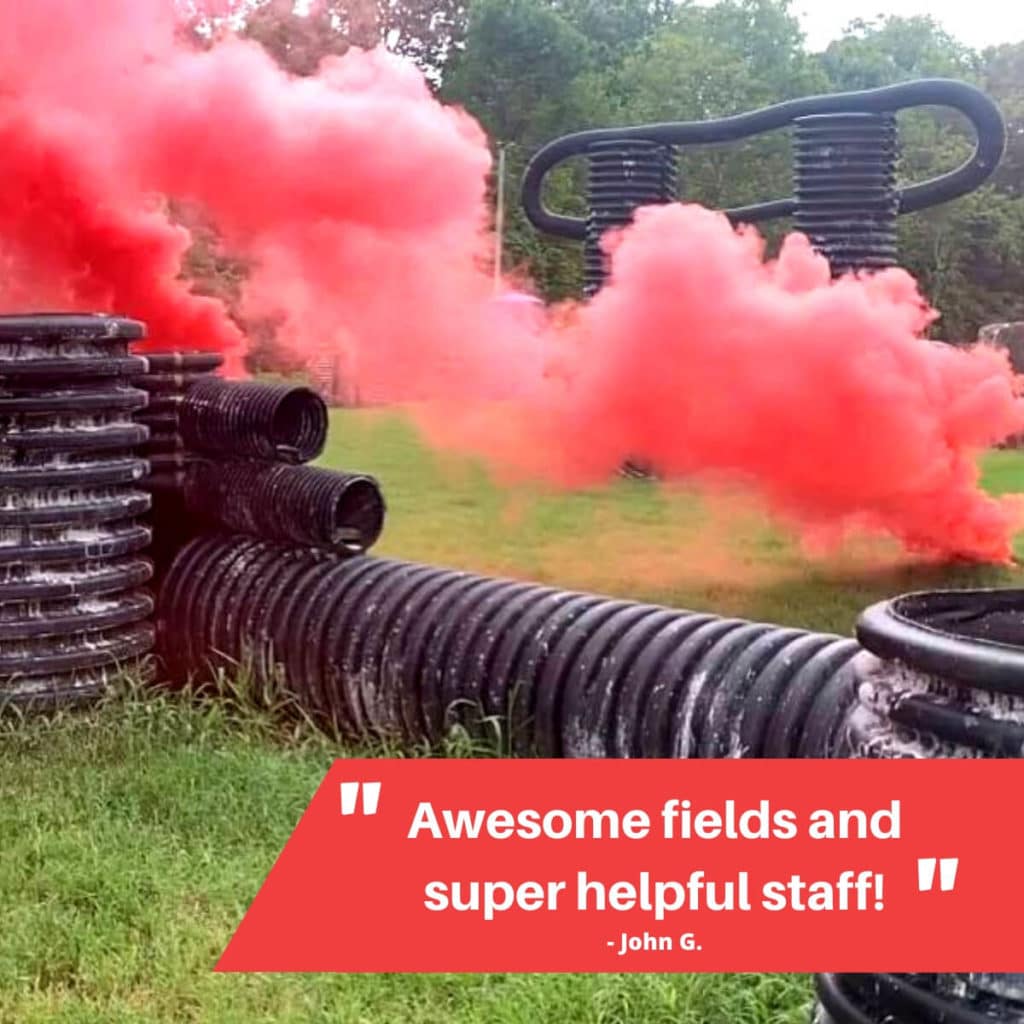 review for Action Town Park and smoke grenade
