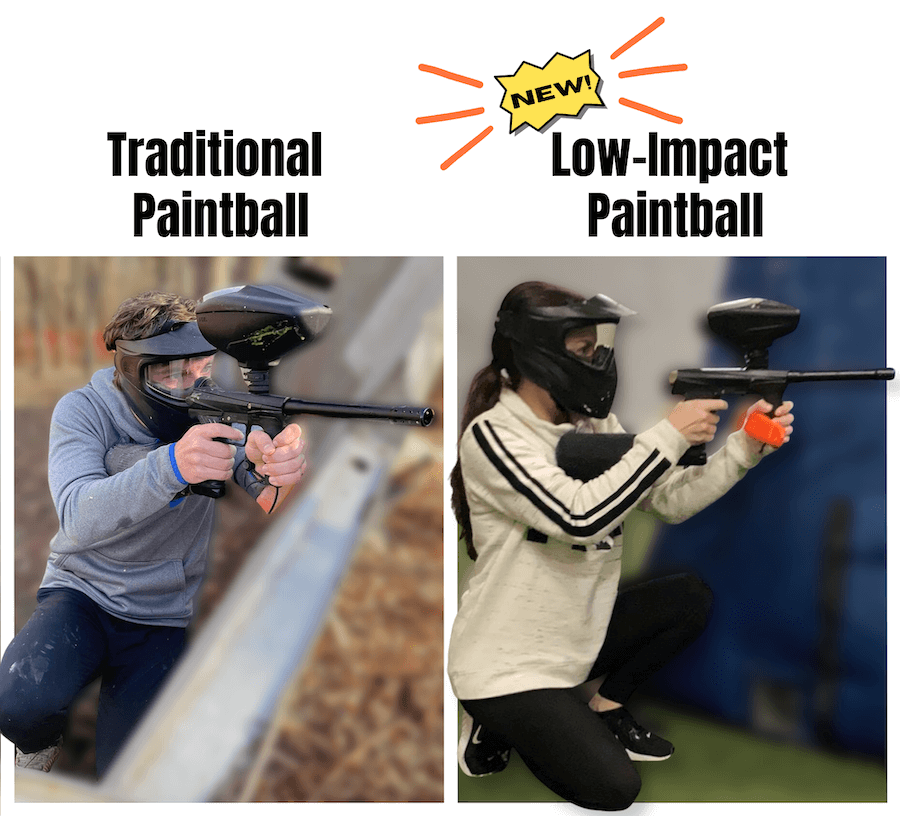 Paintball vs Low Impact Paintball